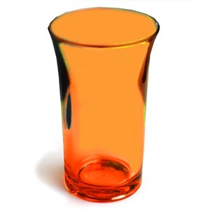 Econ Neon Orange Polystyrene Shot Glasses CE 1.75oz / 50ml